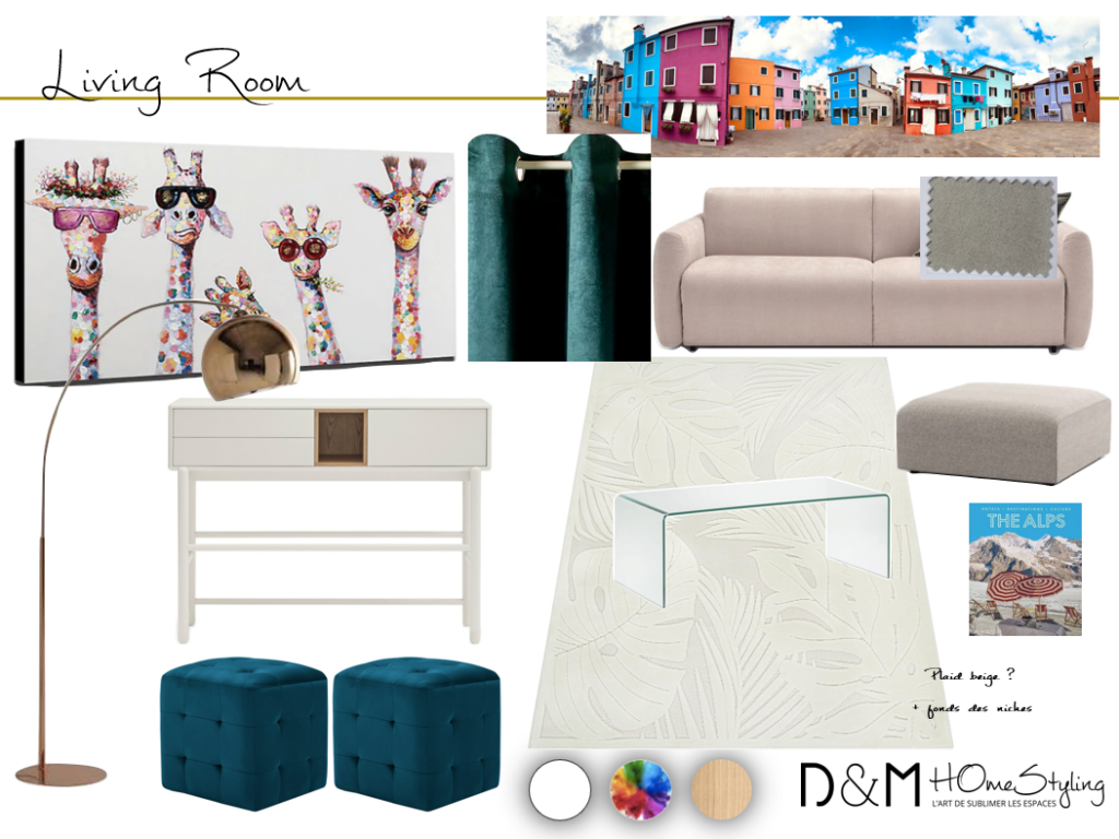D&M Home Styling Conception : Homeconsulting+ Style, Inspirations boards, Ideas advices & Budget Create the project, shop, track shipping, be present for installation, find companies for the work and verify their work