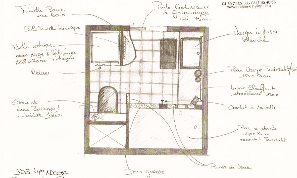 D&M HomeStyling Home concepting pour le rénovation de l’espace d’eau dans cette demeure de Port Ripaille !